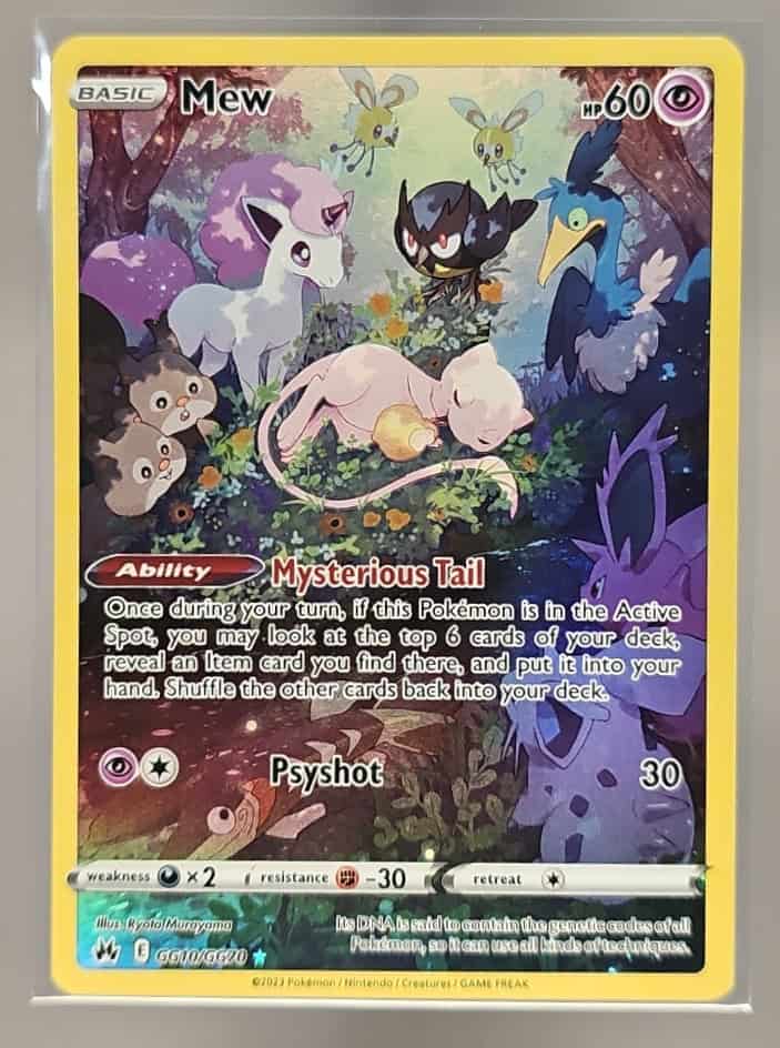 2023 Pokemon Sword & Shield Crown Zenith Mew #GG10/GG70 Galarian Gallery image 0