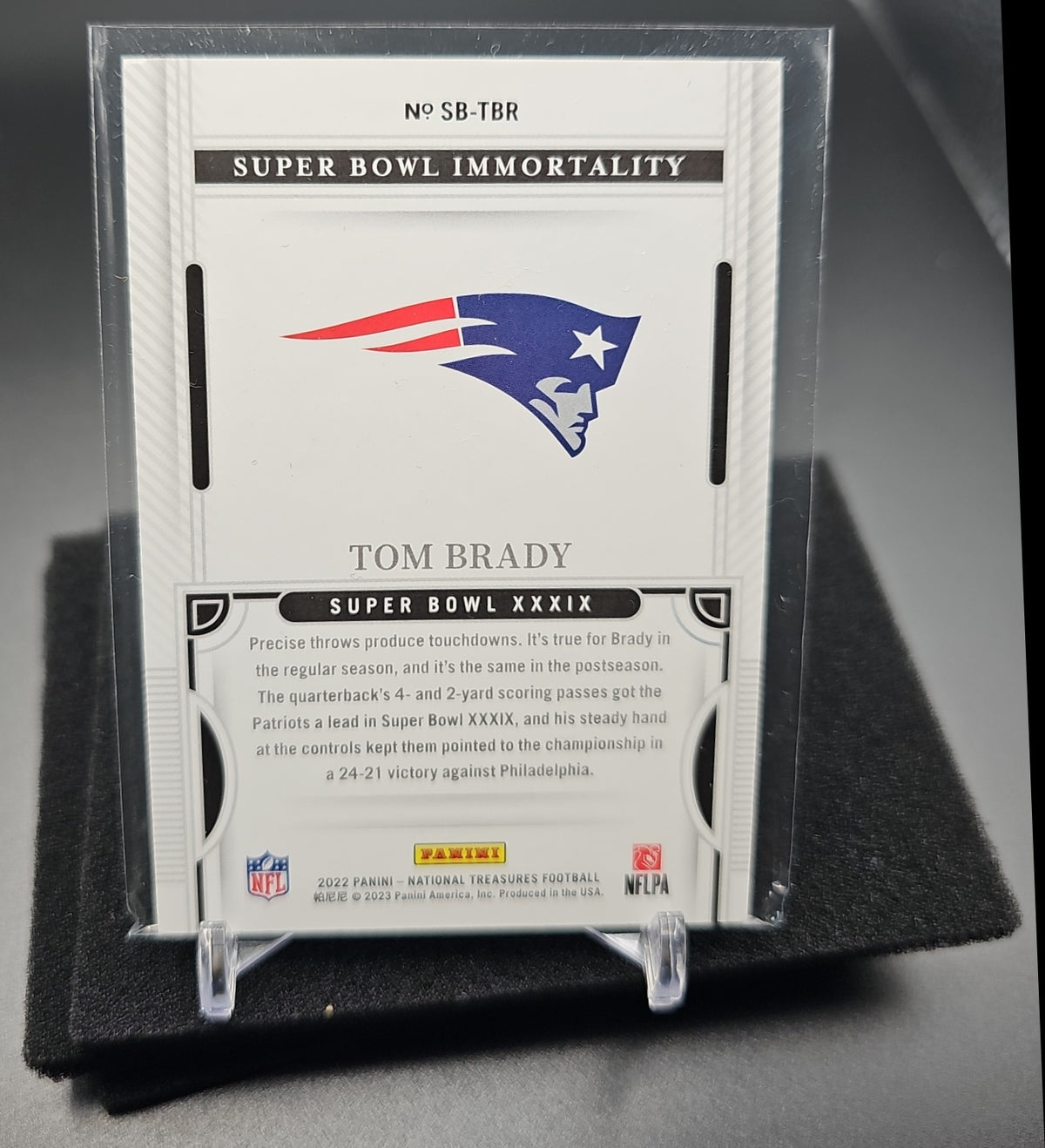 2022 Panini National Treasures Tom Brady #SB-TBR Super Bowl Immortality Holo Silver /25 image 1
